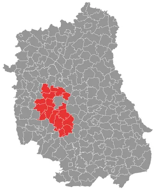 Mapa obszaru sieci NSS NET w powiecie lubelskim